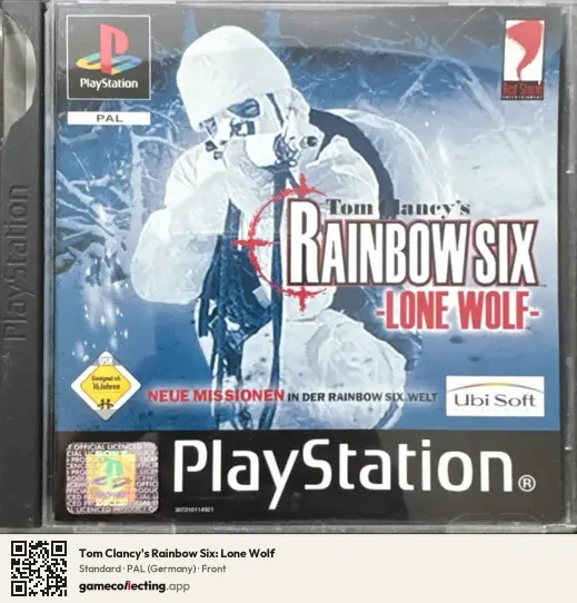 Tom Clancy's Rainbow Six: Lone Wolf PlayStation, Germany box front