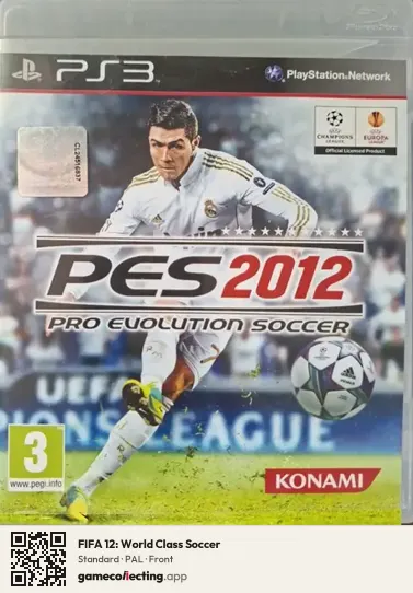 FIFA 12: World Class Soccer PlayStation 3, PAL box front