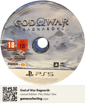 God of War Ragnarök PlayStation 5, PAL disc
