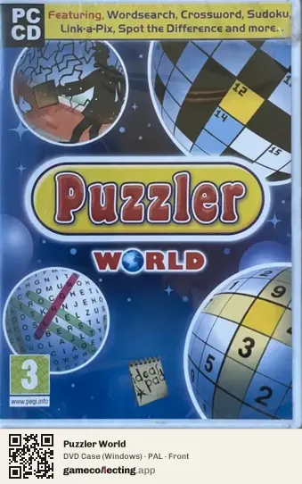 Puzzler World Computer, PAL box front