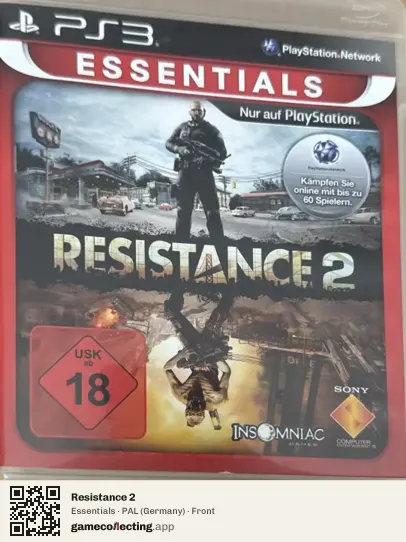 Resistance 2 PlayStation 3, Germany box front