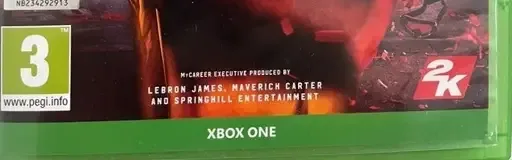 NBA 2K20, the USK square on its front