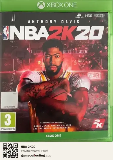 NBA 2K20 Xbox One, Germany box front