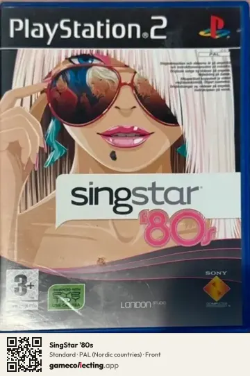 SingStar '80s PlayStation 2, Nordic countries box front