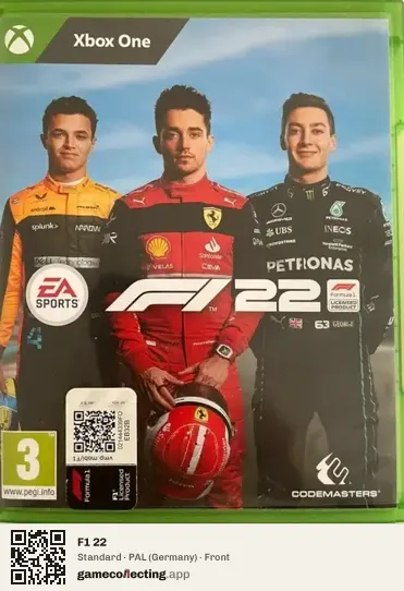 F1 22 Xbox One, Germany box front
