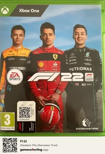 F1 22 Xbox One, Germany box front