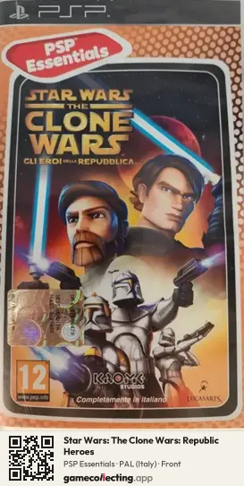 Star Wars: The Clone Wars: Republic Heroes PlayStation Portable, Italy box front