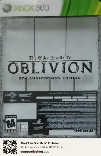 The Elder Scrolls IV: Oblivion Xbox 360, NTSC box front