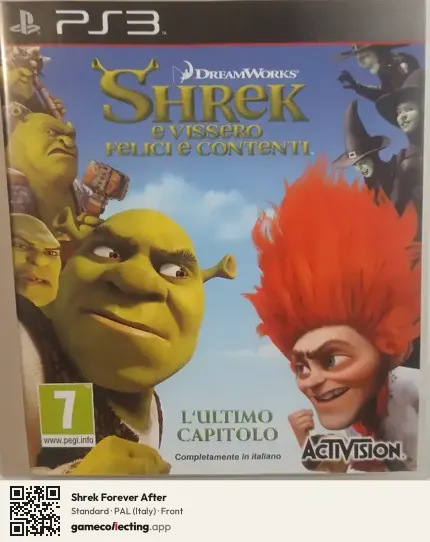 Shrek Forever After PlayStation 3, Italy box front