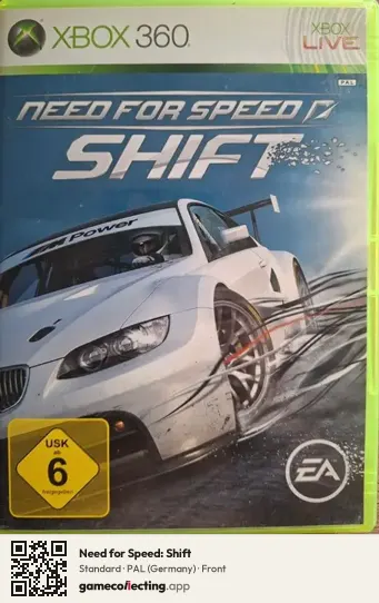 Need for Speed: Shift Xbox 360, Germany box front