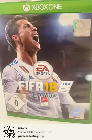 FIFA 18 Xbox One, Germany box front