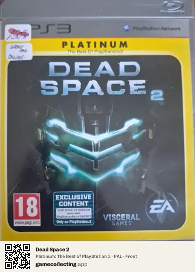 Dead Space 2 PlayStation 3, PAL box front