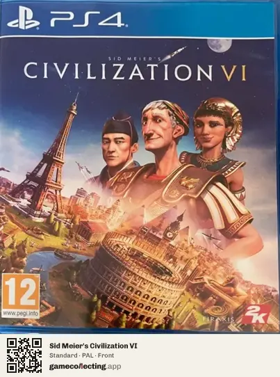 Sid Meier's Civilization VI PlayStation 4, PAL box front