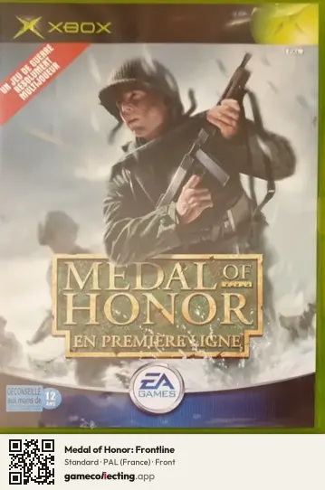 Medal of Honor: Frontline Xbox, France box front