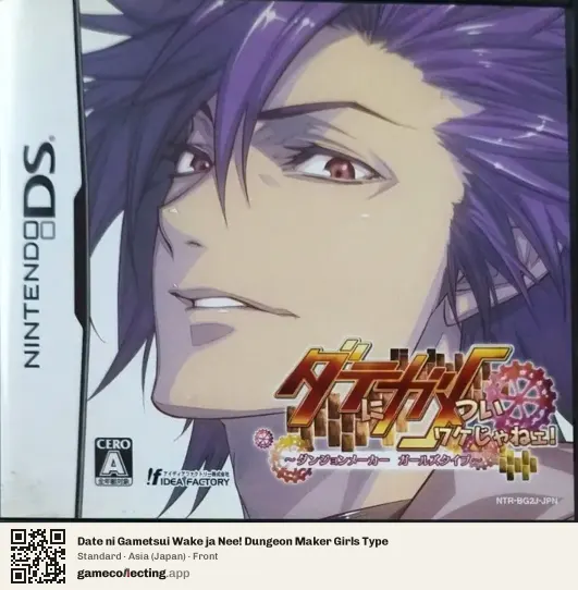 Date ni Gametsui Wake ja Nee! Dungeon Maker Girls Type Nintendo DS, Asia box front