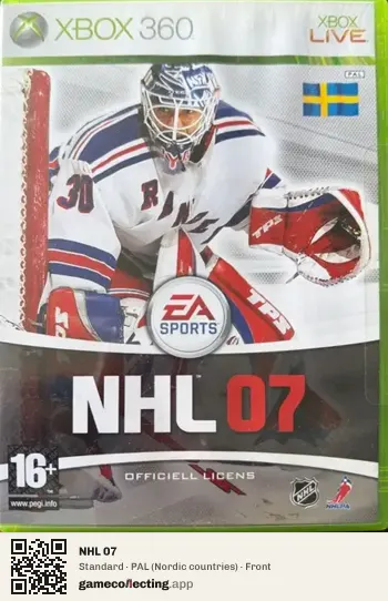 NHL 07 Xbox 360, Nordic countries box front