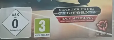 American Truck Simulator, the USK square on its front
