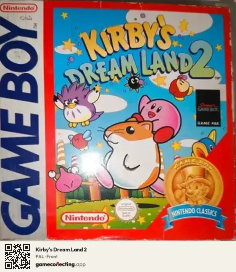 Kirby's Dream Land 2 Game Boy, PAL box front