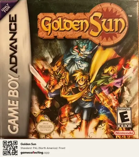Golden Sun Game Boy Advance, North America box front