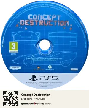 Concept Destruction PlayStation 5, PAL disc