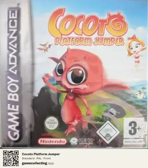 Cocoto Platform Jumper Game Boy Advance, PAL box front