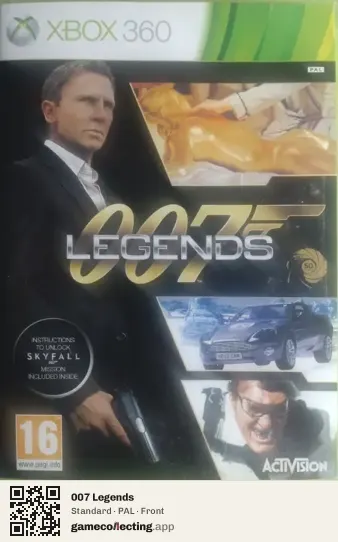 007 Legends Xbox 360, PAL box front