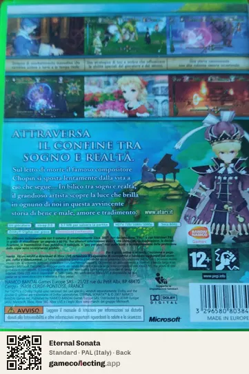 Eternal Sonata Xbox 360, Italy box back