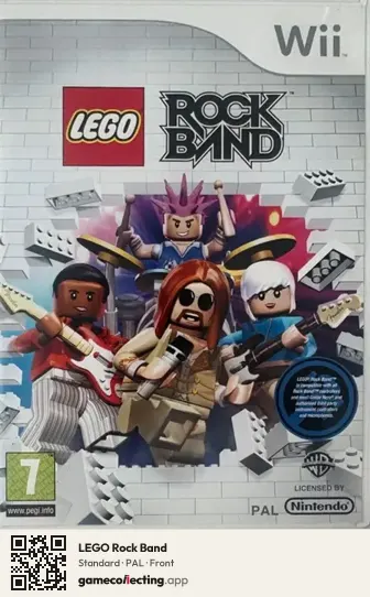 LEGO Rock Band Nintendo Wii, PAL box front