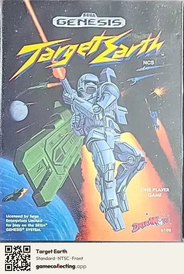 Target Earth Sega Mega Drive / Genesis, NTSC box front