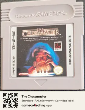 The Chessmaster Game Boy, PAL cartridge label