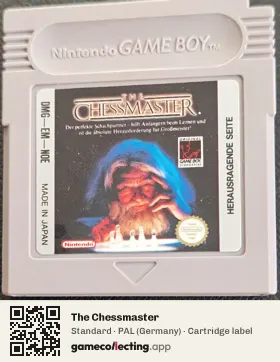 The Chessmaster Game Boy, PAL cartridge label