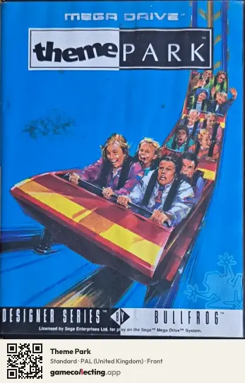 Theme Park Sega Mega Drive / Genesis, United Kingdom box front