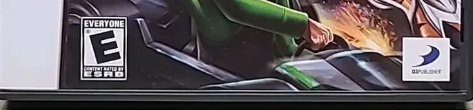 Ben 10: Galactic Racing, the ESRB box on its front