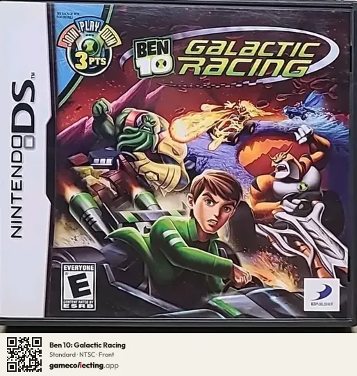 Ben 10: Galactic Racing Nintendo DS, NTSC box front
