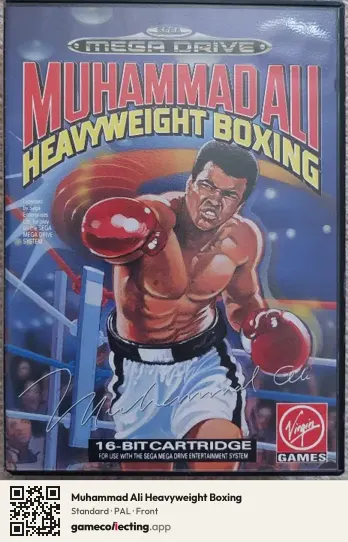 Muhammad Ali Heavyweight Boxing Sega Mega Drive / Genesis, PAL box front