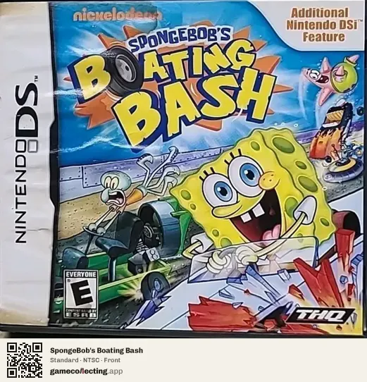SpongeBob's Boating Bash Nintendo DS, NTSC box front
