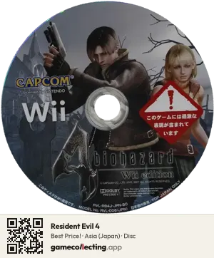 Resident Evil 4 Nintendo Wii, Asia disc