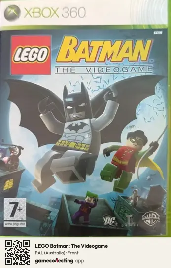 LEGO Batman: The Videogame Xbox 360, Australia box front