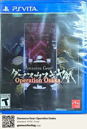 Damascus Gear: Operation Osaka PlayStation Vita, NTSC box front