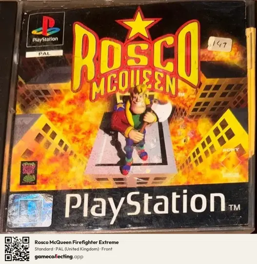 Rosco McQueen Firefighter Extreme PlayStation, United Kingdom box front