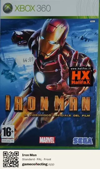 Iron Man Xbox 360, PAL box front