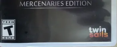 Gloomhaven: Mercenaries Edition, the ESRB box on its front