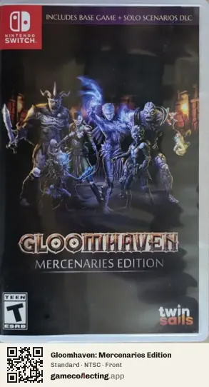 Gloomhaven: Mercenaries Edition Nintendo Switch, NTSC box front