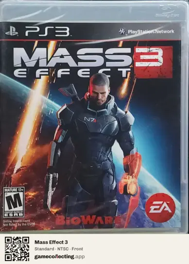 Mass Effect 3 PlayStation 3, NTSC box front