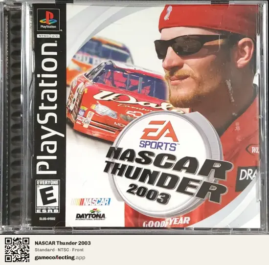 NASCAR Thunder 2003 PlayStation, NTSC box front