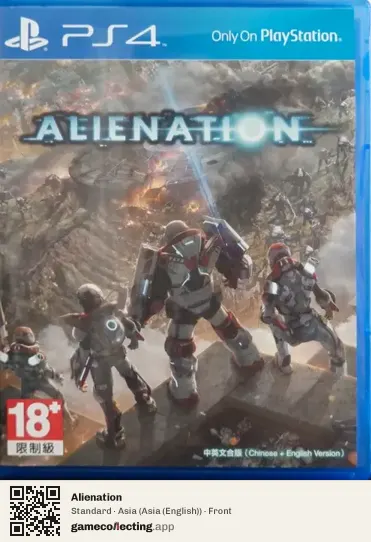Alienation PlayStation 4, Asia (English) box front