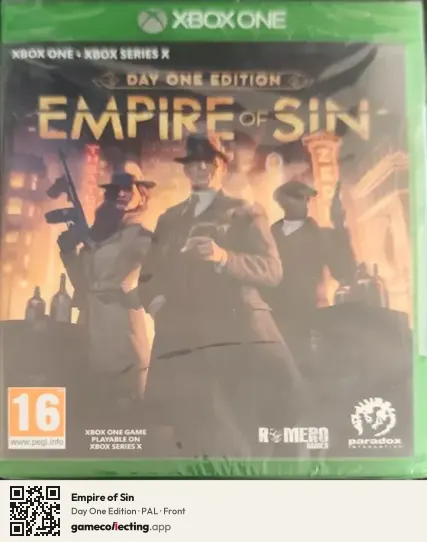 Empire of Sin Xbox One, PAL box front