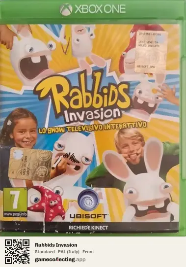 Rabbids Invasion Xbox One, Italy box front