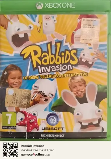 Rabbids Invasion Xbox One, Italy box front