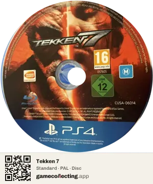 Tekken 7 PlayStation 4, PAL disc